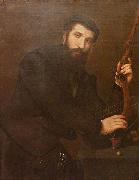 Lorenzo Lotto Portrait of a Crossbowman Sweden oil painting artist